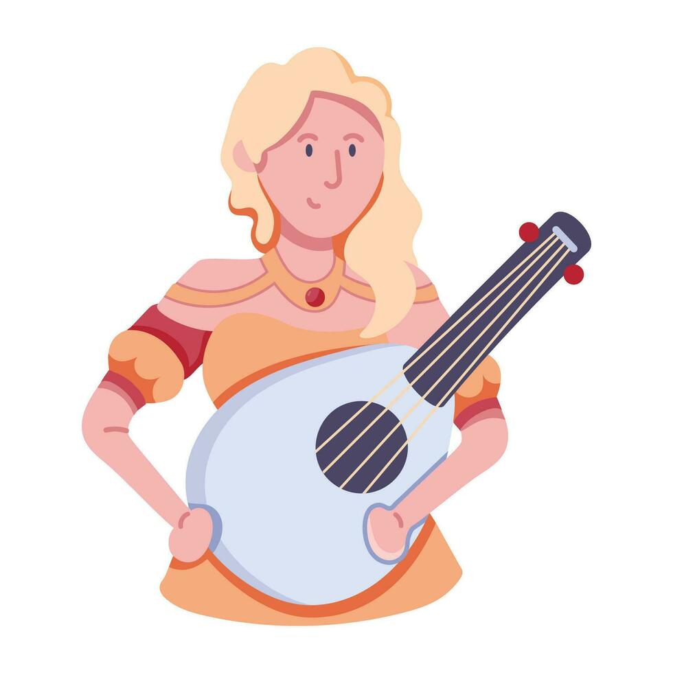 Trendy Royal Musician vector