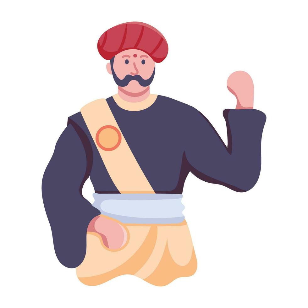 Trendy Ancient Ruler vector