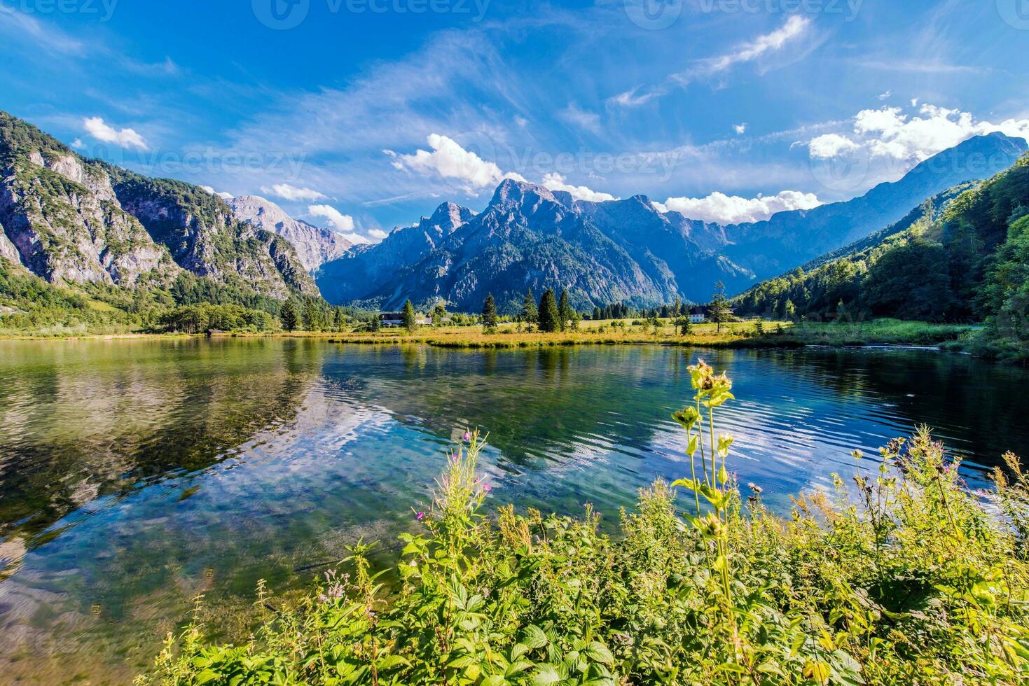 Alpine Lake Almsee Austria photo