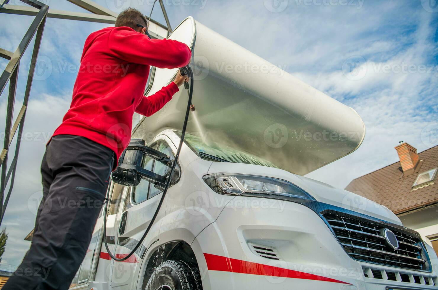 Camper Van High Pressure Washing photo