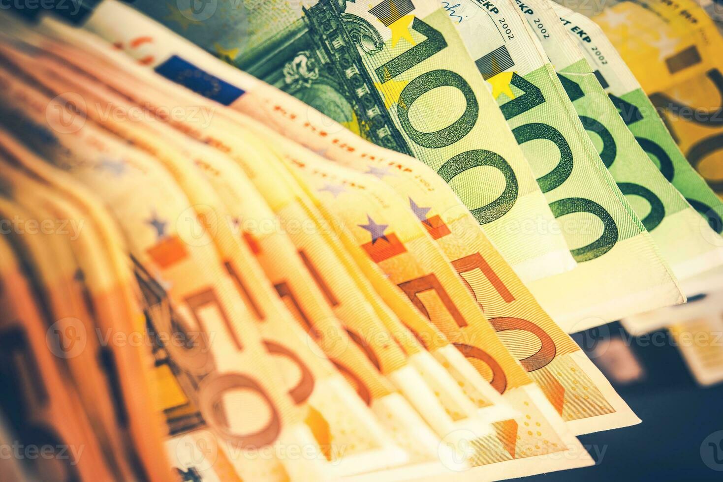 Pile of Euro Banknotes photo