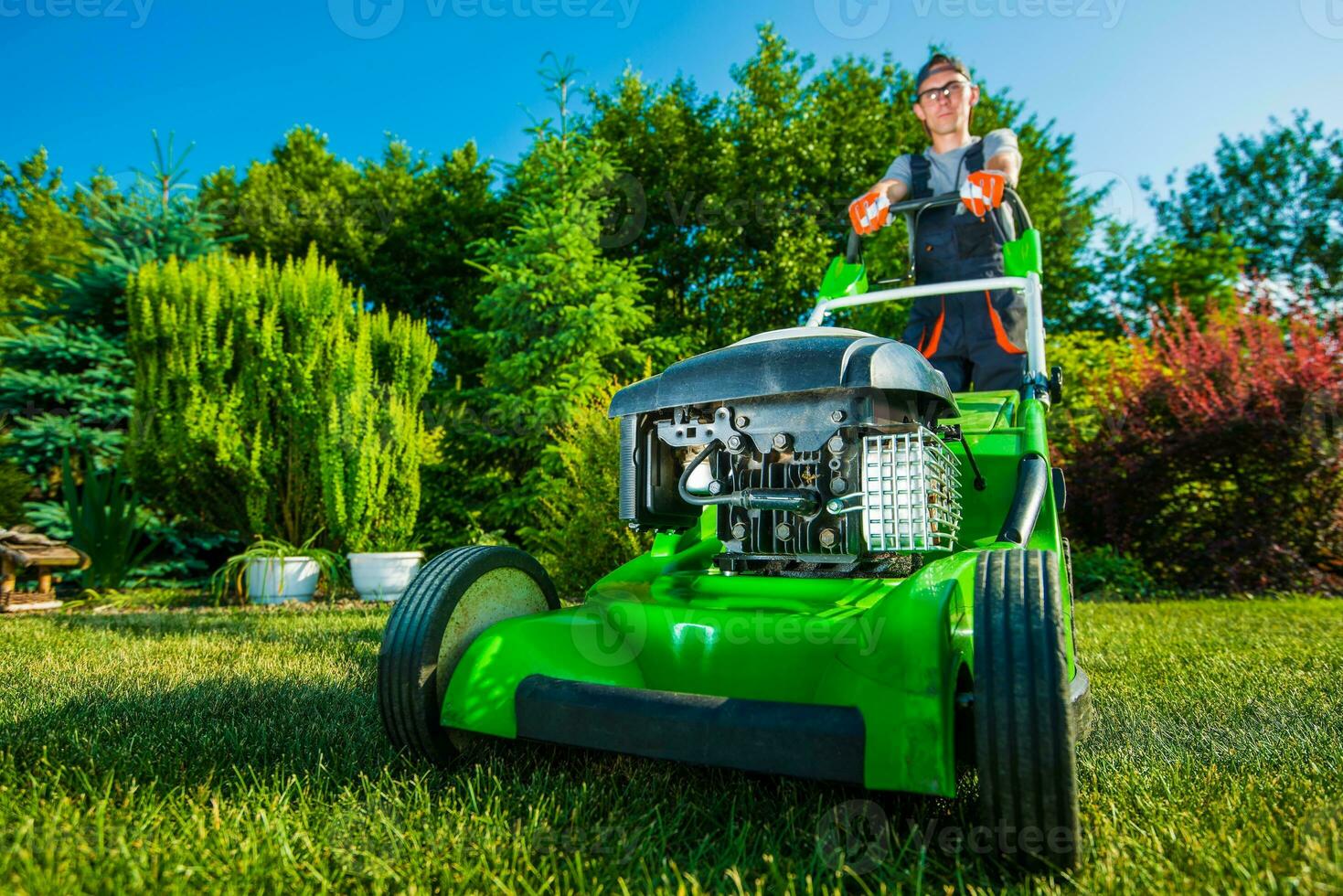 Mand doing Landscaping Business photo