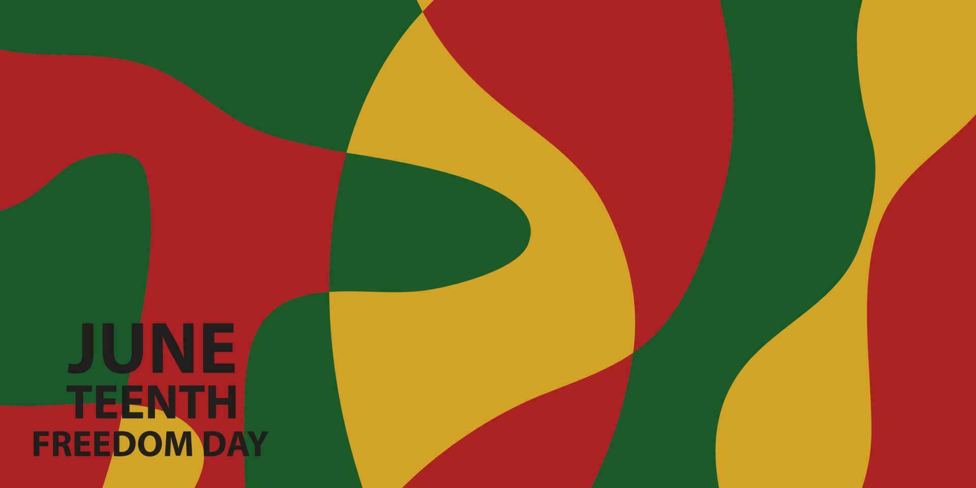 Abstract background design with Juneteenth theme vector