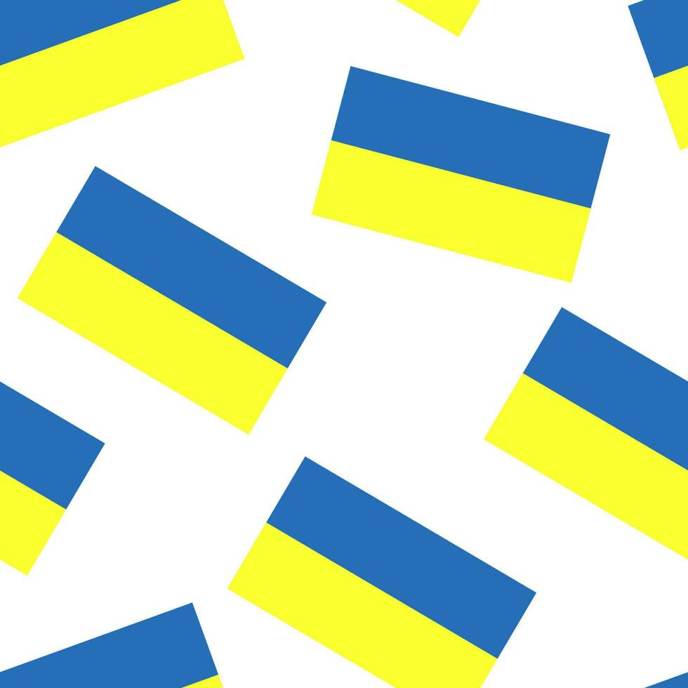 Ukrainian flag seamless pattern vector