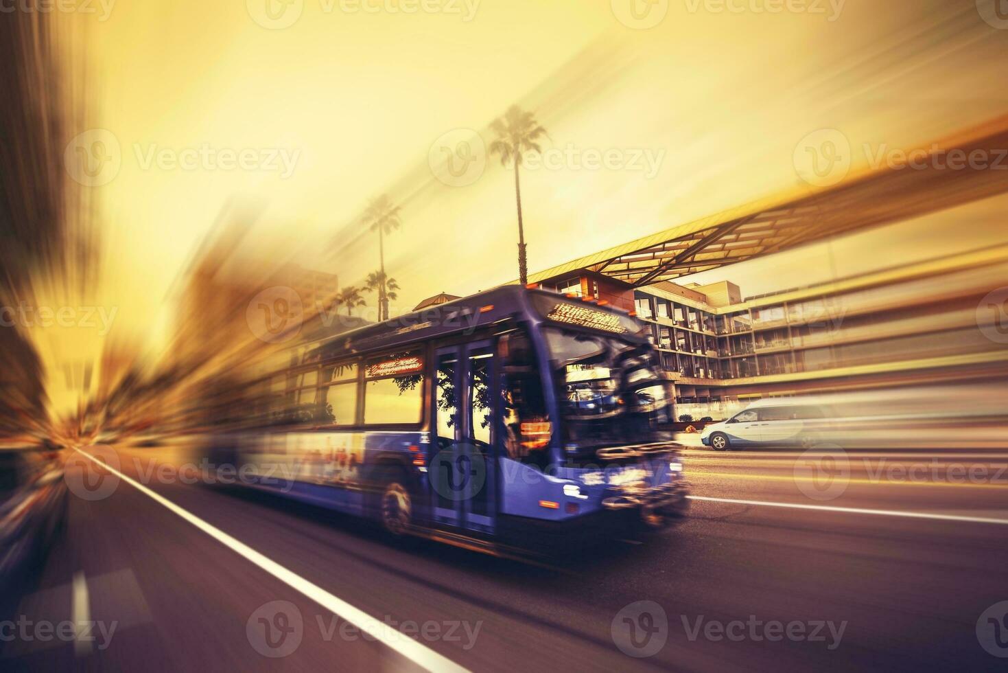 Speeding Bus Public Transport photo