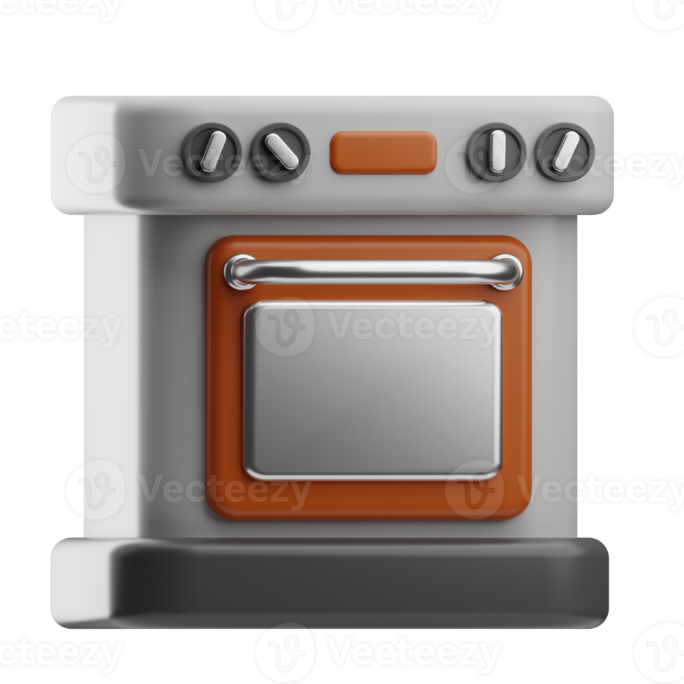 kitchenware oven illustration 3d png