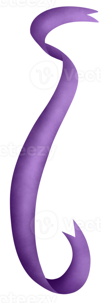 Purple ribbon watercolor texture png