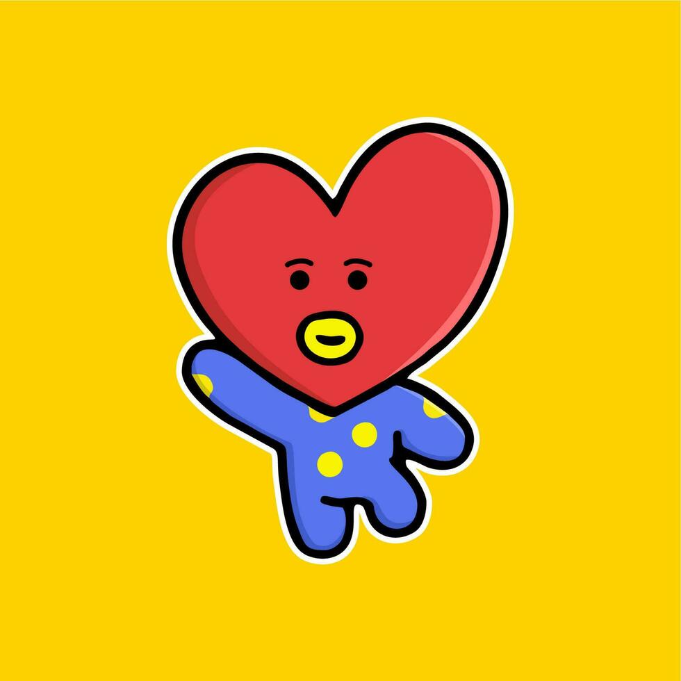 TATA cute bt21 big set sticker concept vector design 24628091 Vector ...