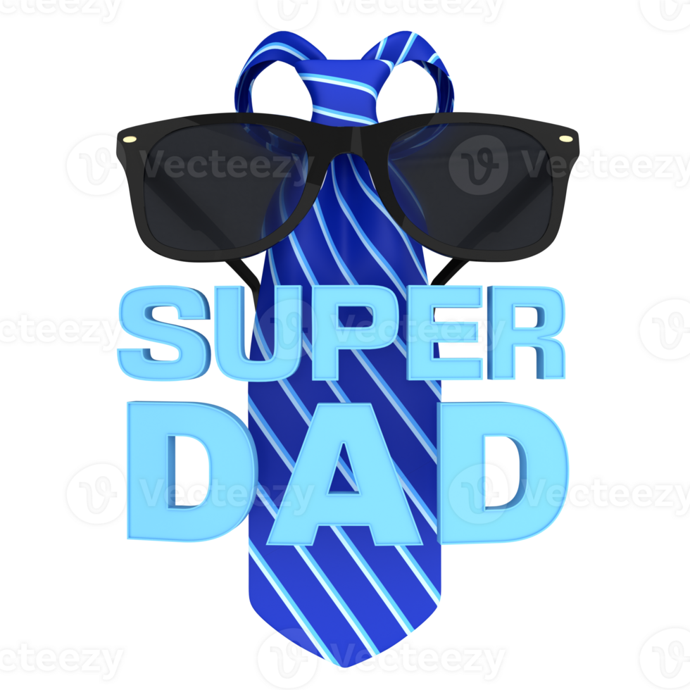 happy father's day decoration elements with high quality render image png
