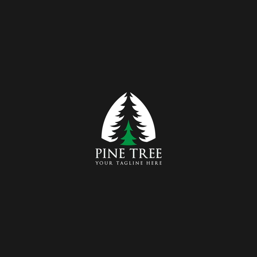 pine tree logo vector