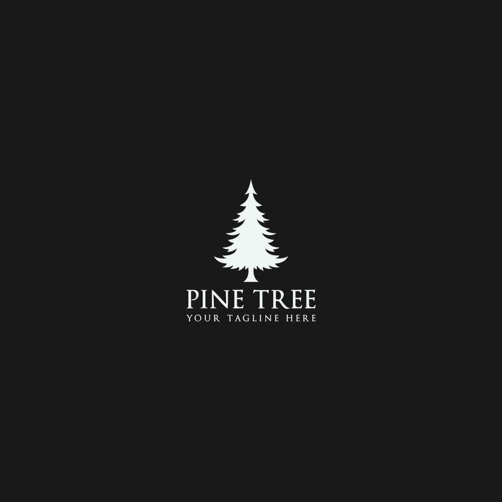 pino árbol logo vector