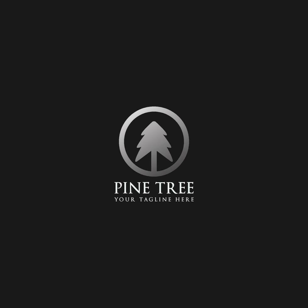 pine tree logo vector