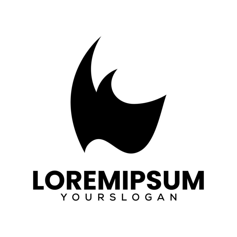 rhinoceros silhouette icon logo design vector
