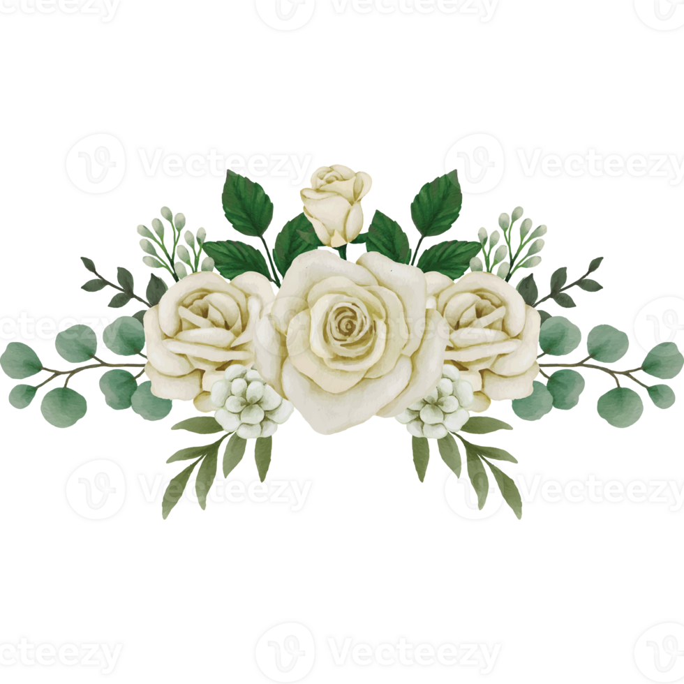 Blume Weiß Rose, Blumen- Strauß Clip Kunst Element transparent Hintergrund png