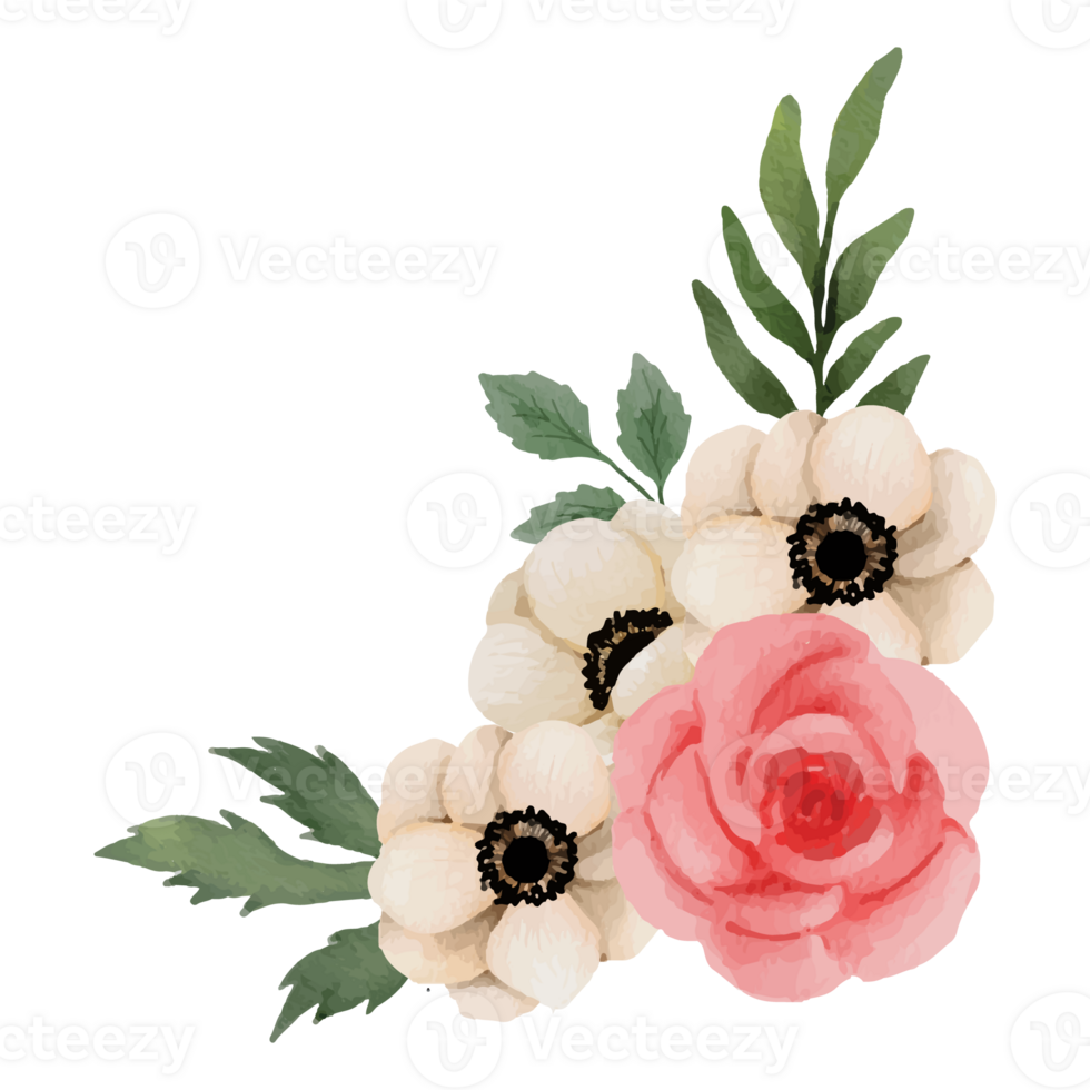Flower pink rose, floral bouquet Clip art Element Transparent Background png