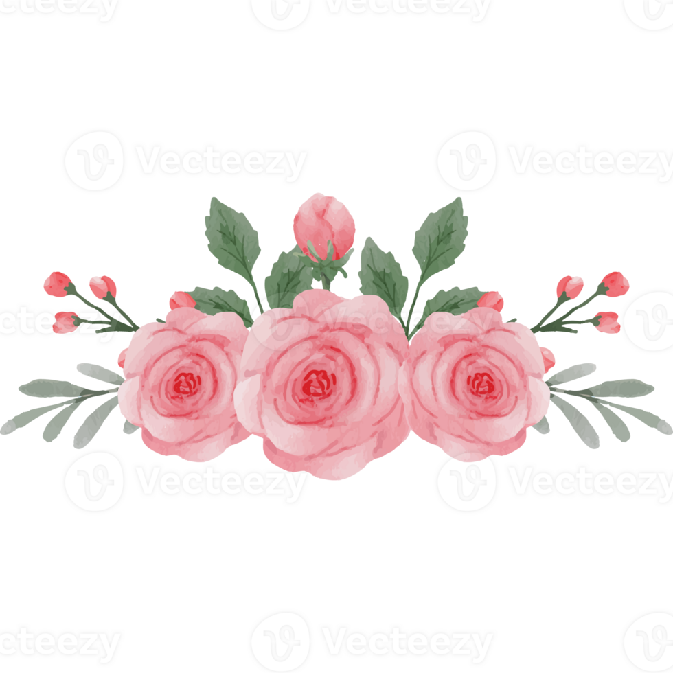 Flower pink rose, floral bouquet Clip art Element Transparent Background png