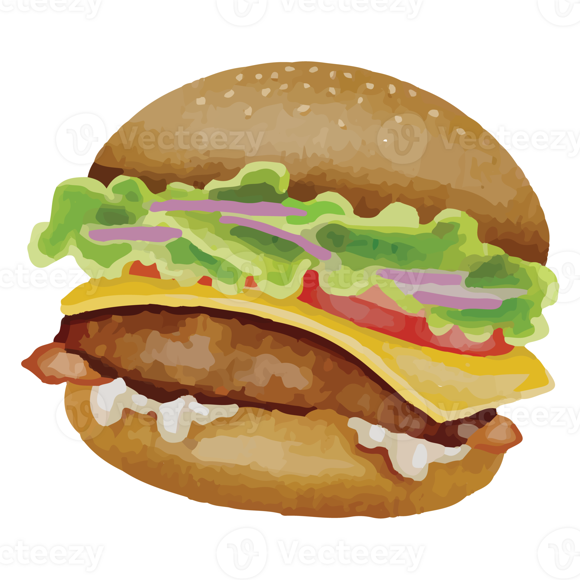 Burger Fast Food Clip art Element Transparent Background 24628607 PNG