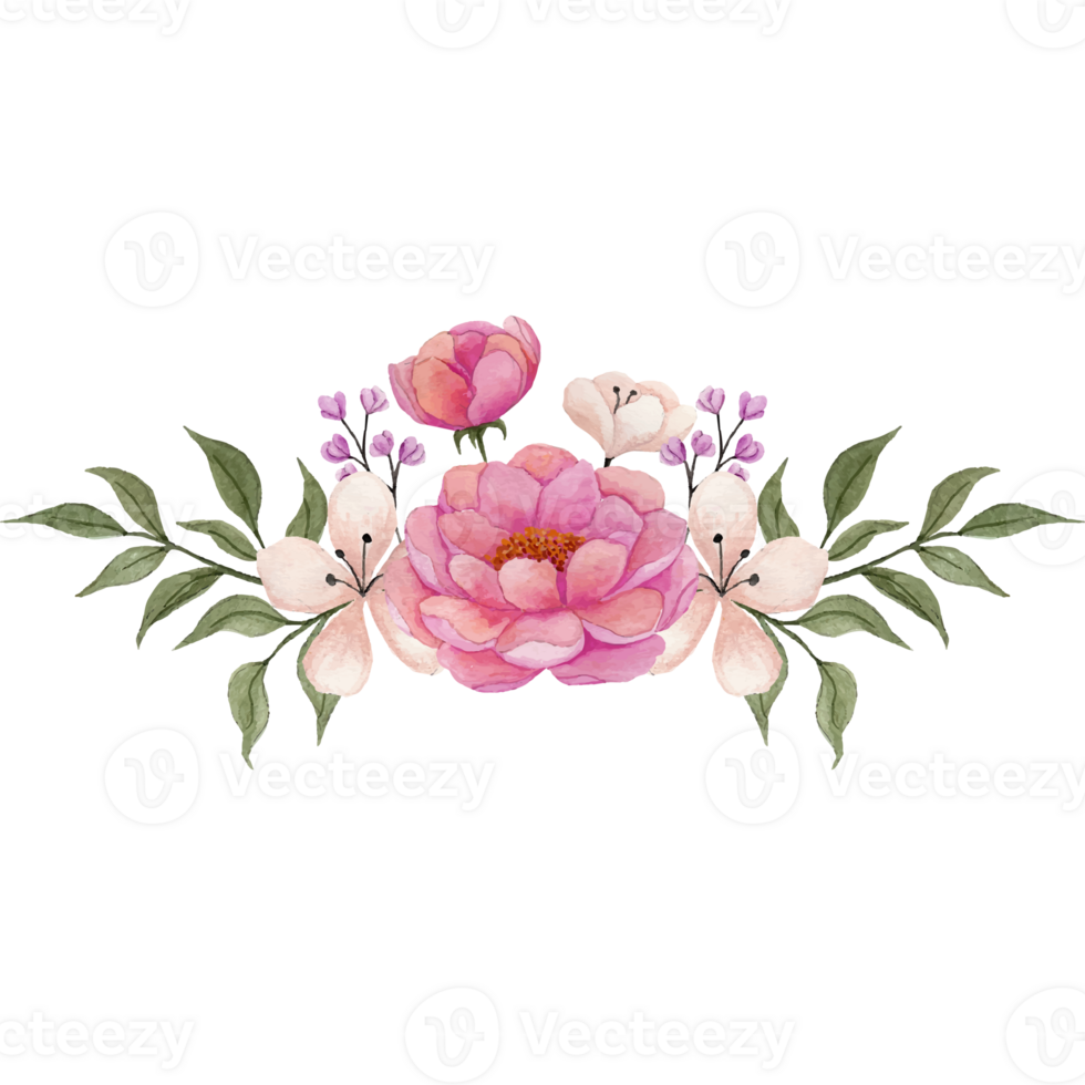 Flower bouquet, floral Clip art Element Transparent Background png