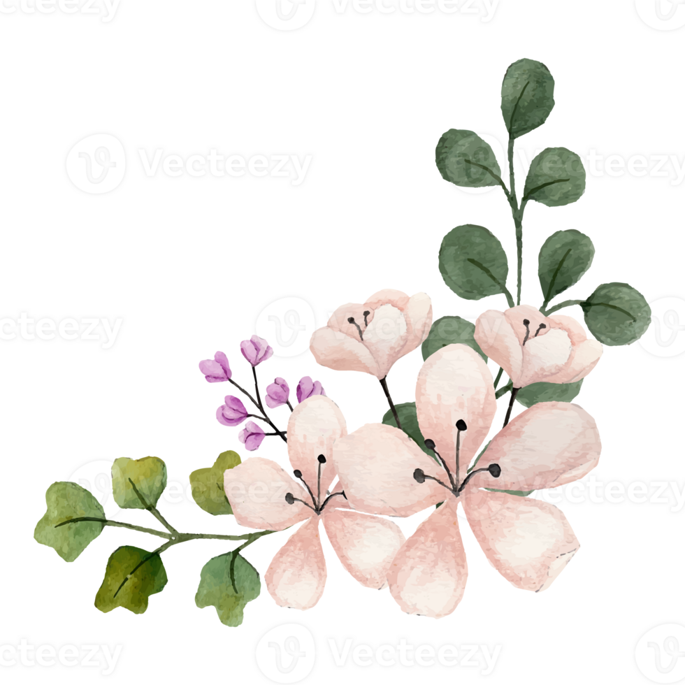 Flower bouquet, floral Clip art Element Transparent Background png