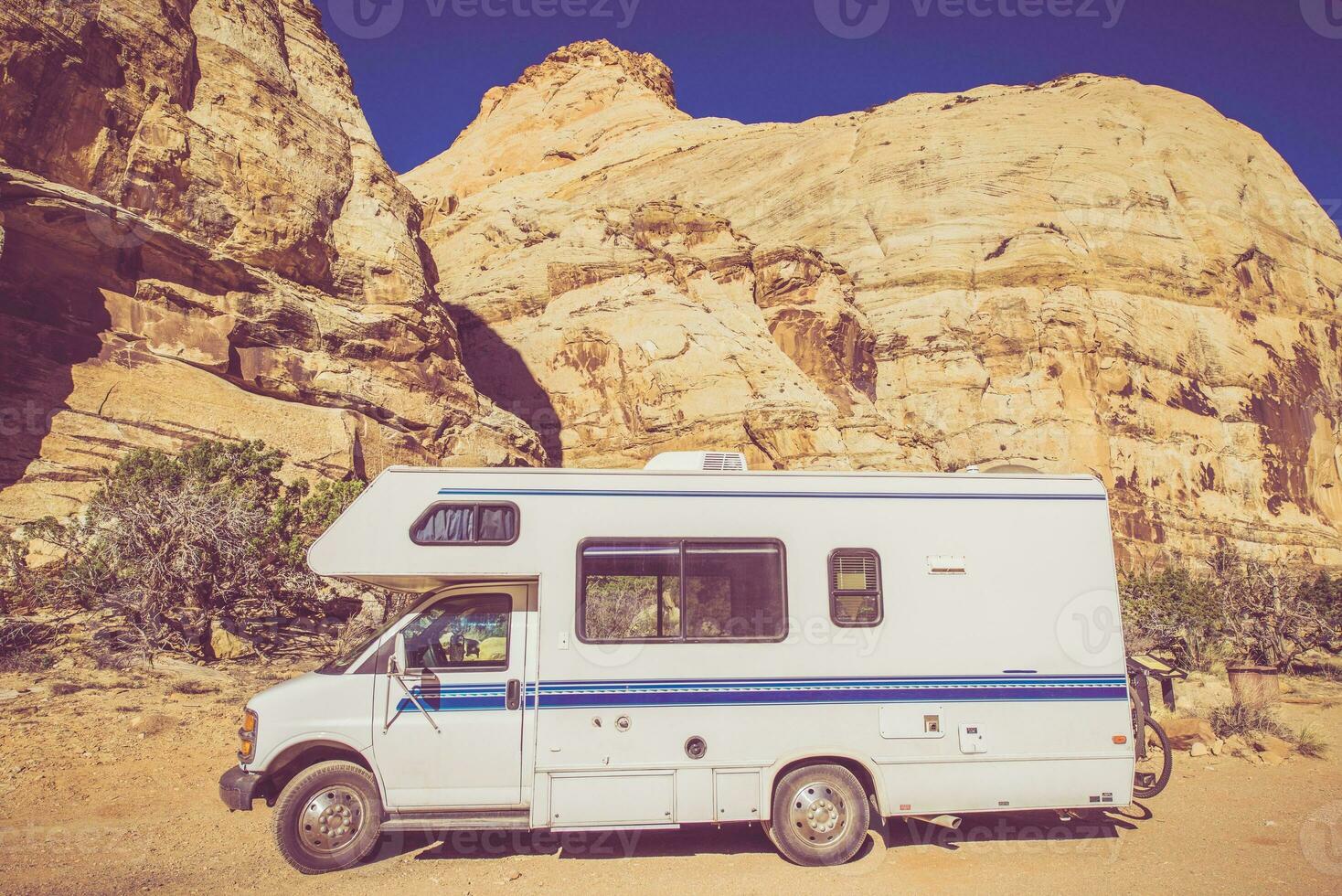 Clásico camper en Utah foto