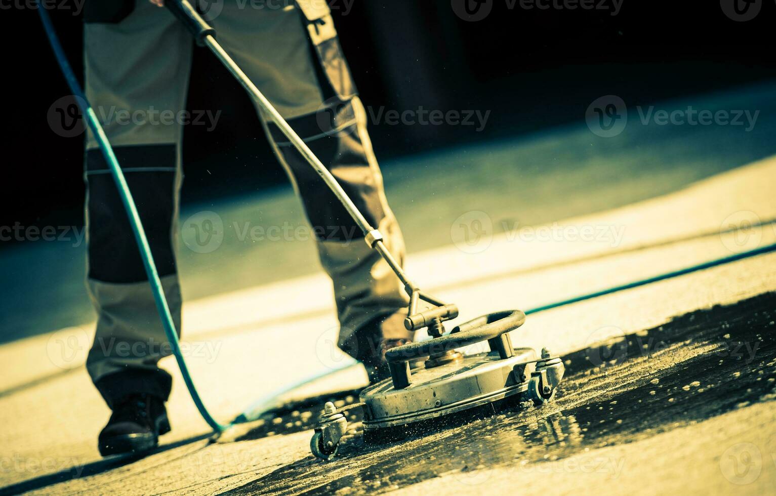 Brick Cleaning Closeup photo