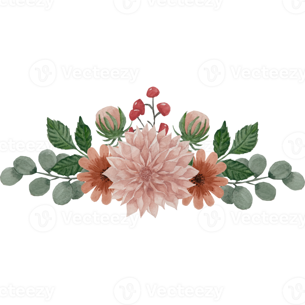 Flower bouquet, floral Clip art Element Transparent Background png