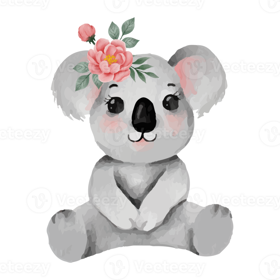 Cute Cartoon Koala, Lazy koalas Clip art Element Transparent Background png