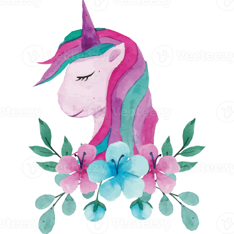 Unicorn Clip art Element Transparent Background png