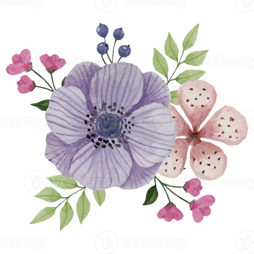 Flower bouquet, floral Clip art Element Transparent Background png
