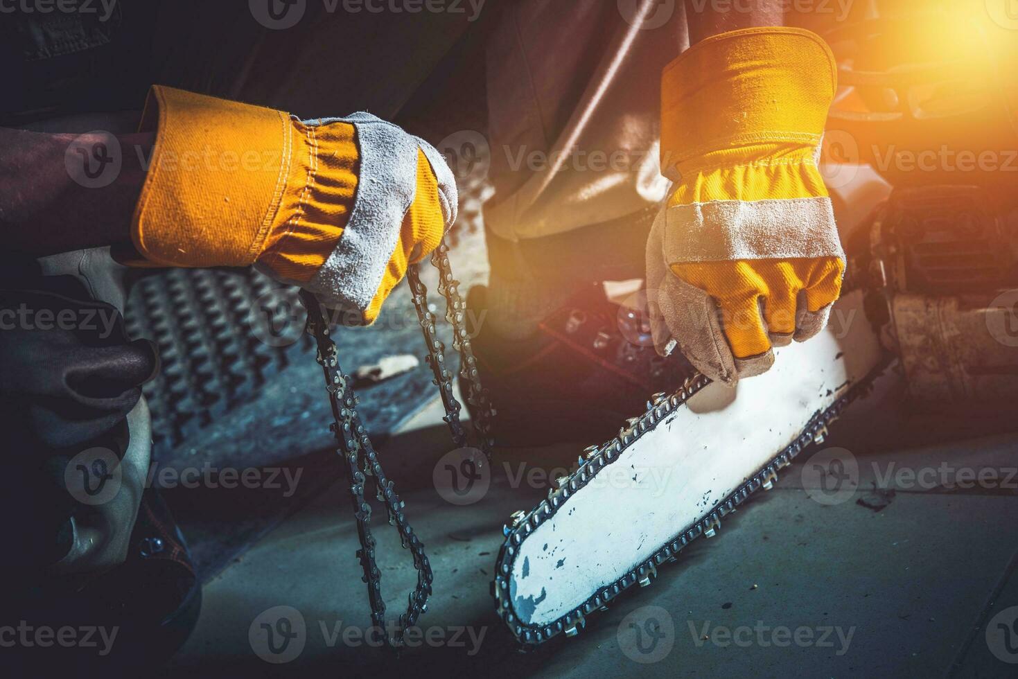 Wood Cutter Chain Replace photo