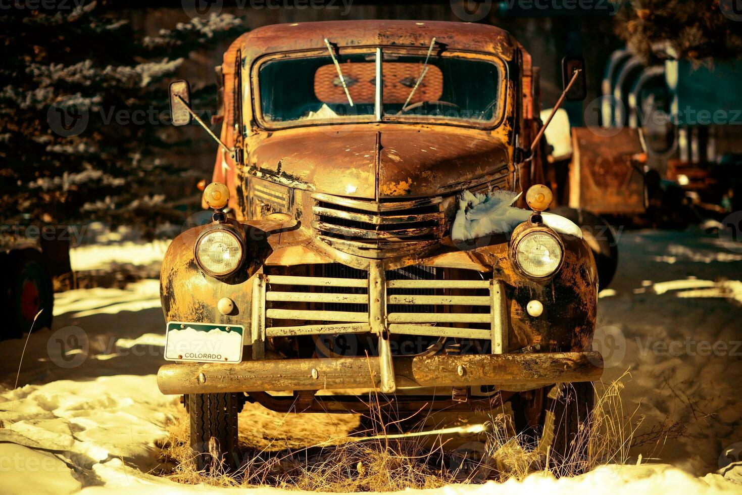 oxidado Envejecido recoger camión foto