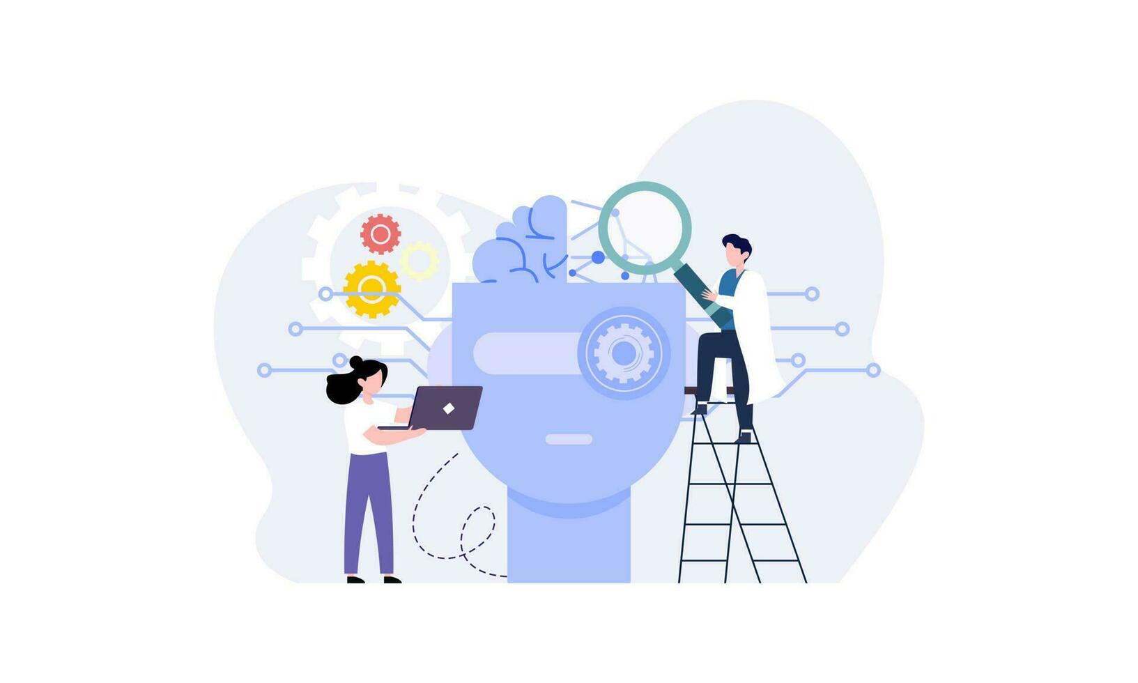 Artificial Intelligence concept vector illustration