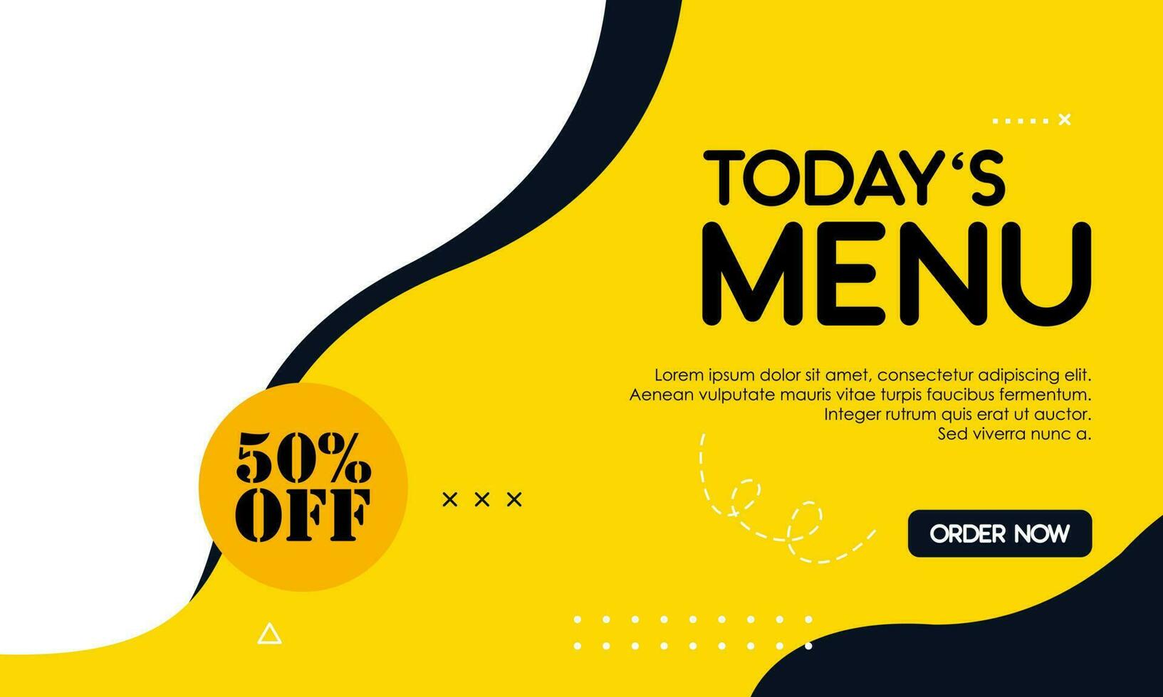 Promotion food product social media post design template vector