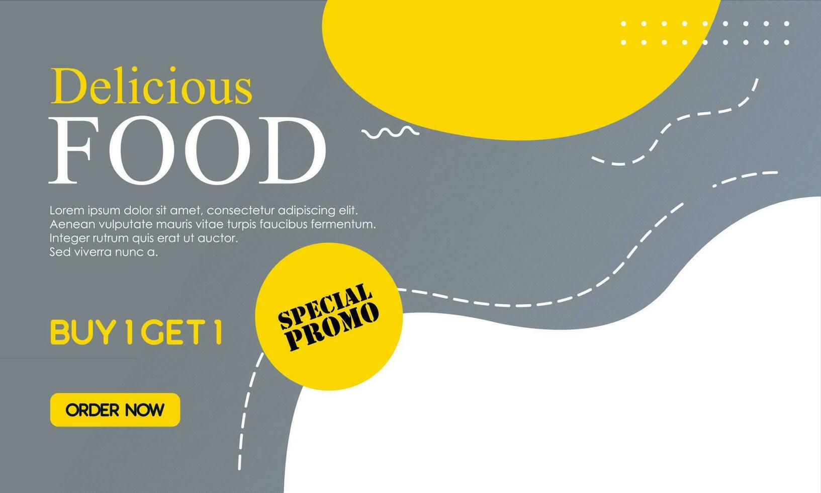 Promotion food product social media post design template vector