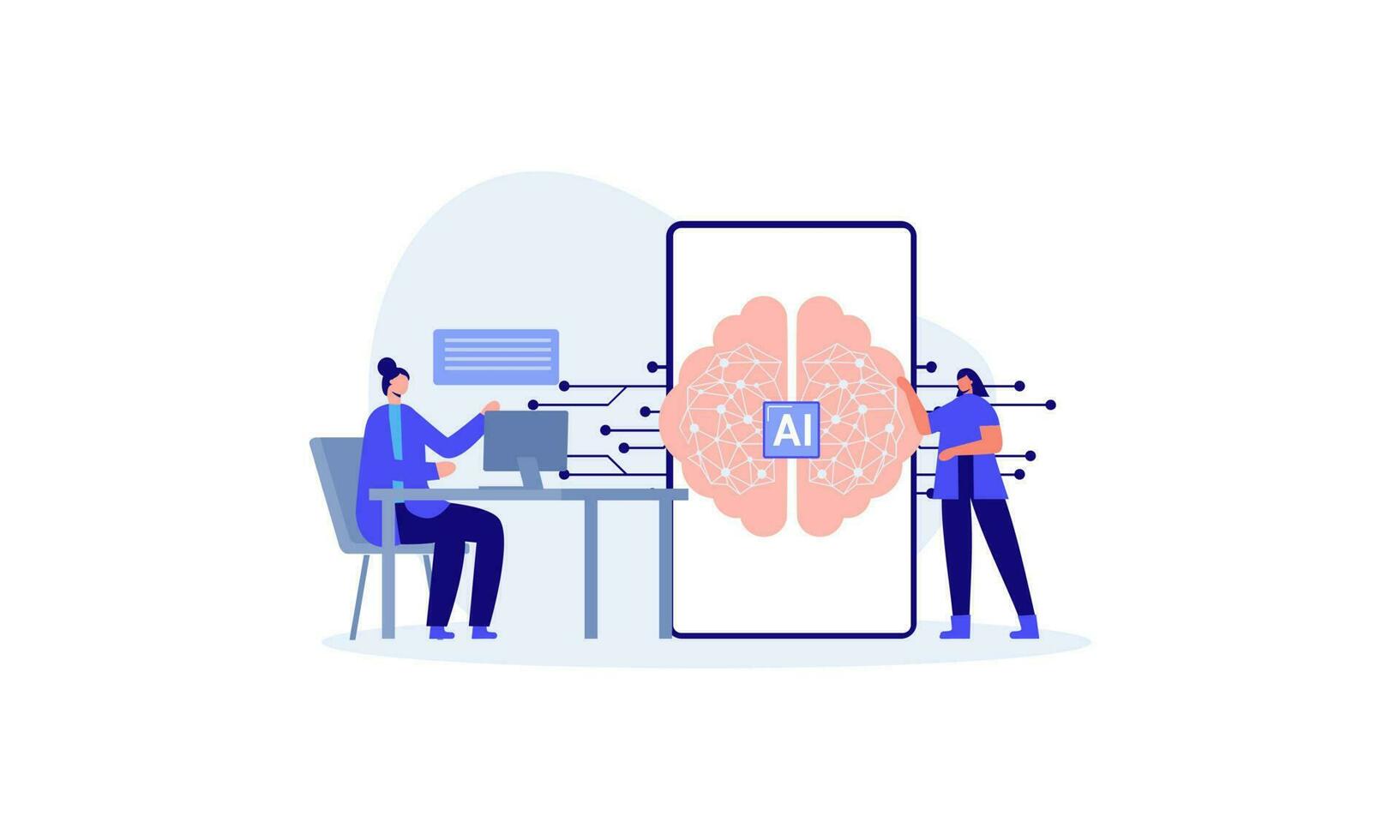 Artificial Intelligence concept vector illustration