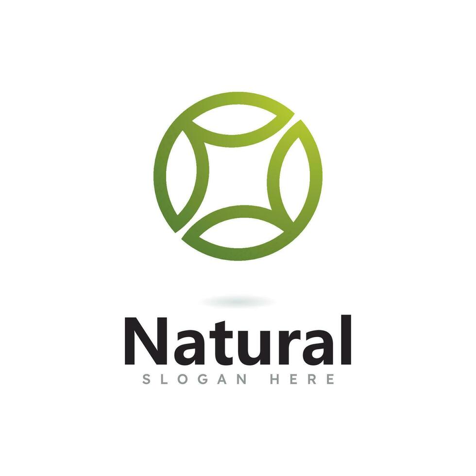 Tree leaf vector logo design