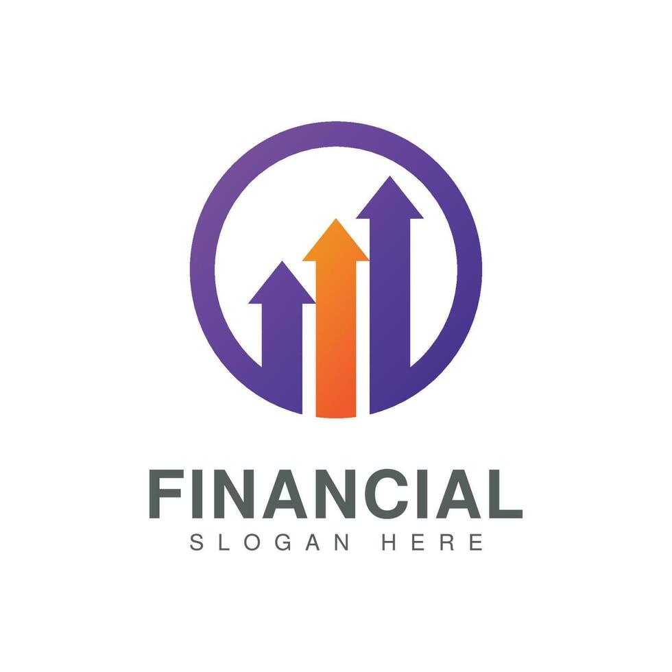 Business finance vector logo design