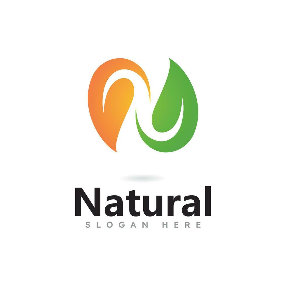 Tree leaf vector logo design