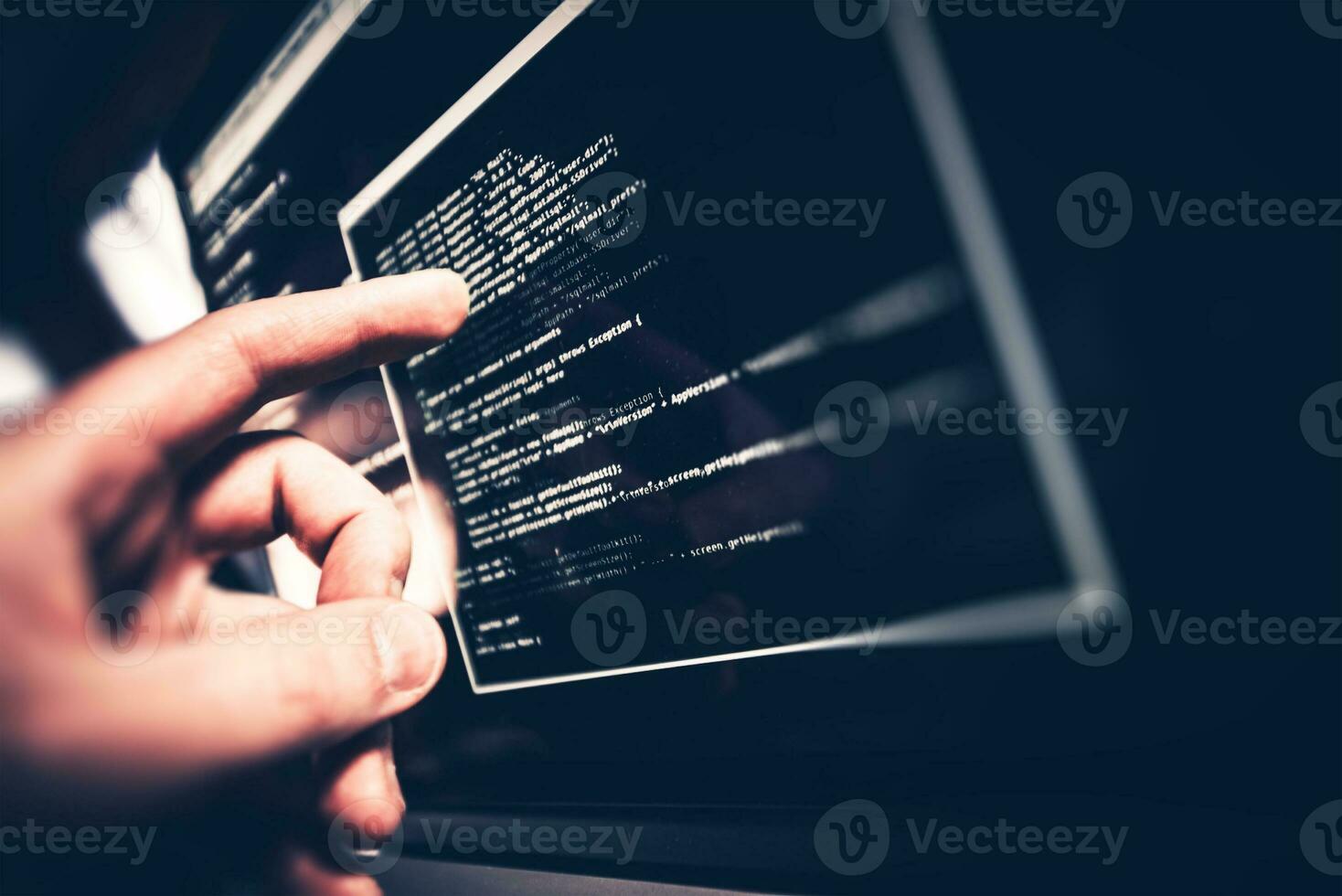 Working Programmer Close-up photo