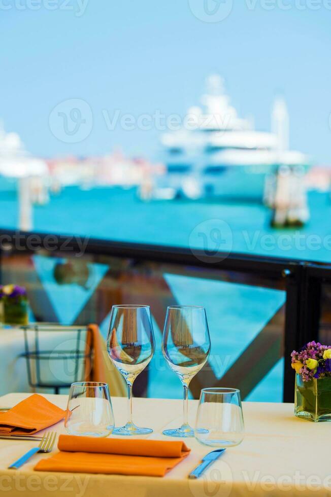 Italian Dinner in the Venice photo