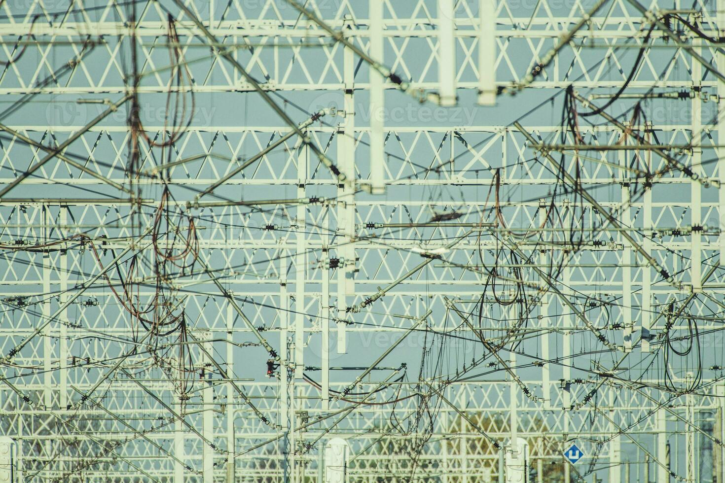 Traction Power Electric Railroad Masts photo