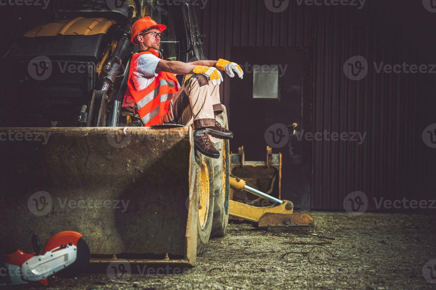 Bulldozer Excavator Operator photo