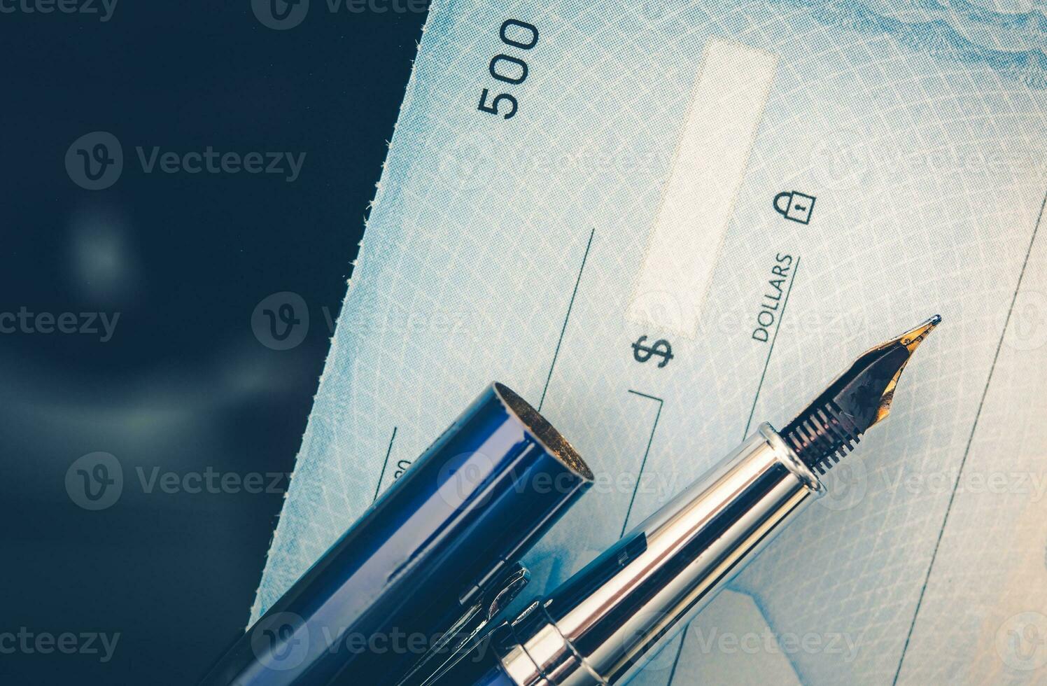 cheque emisor concepto foto