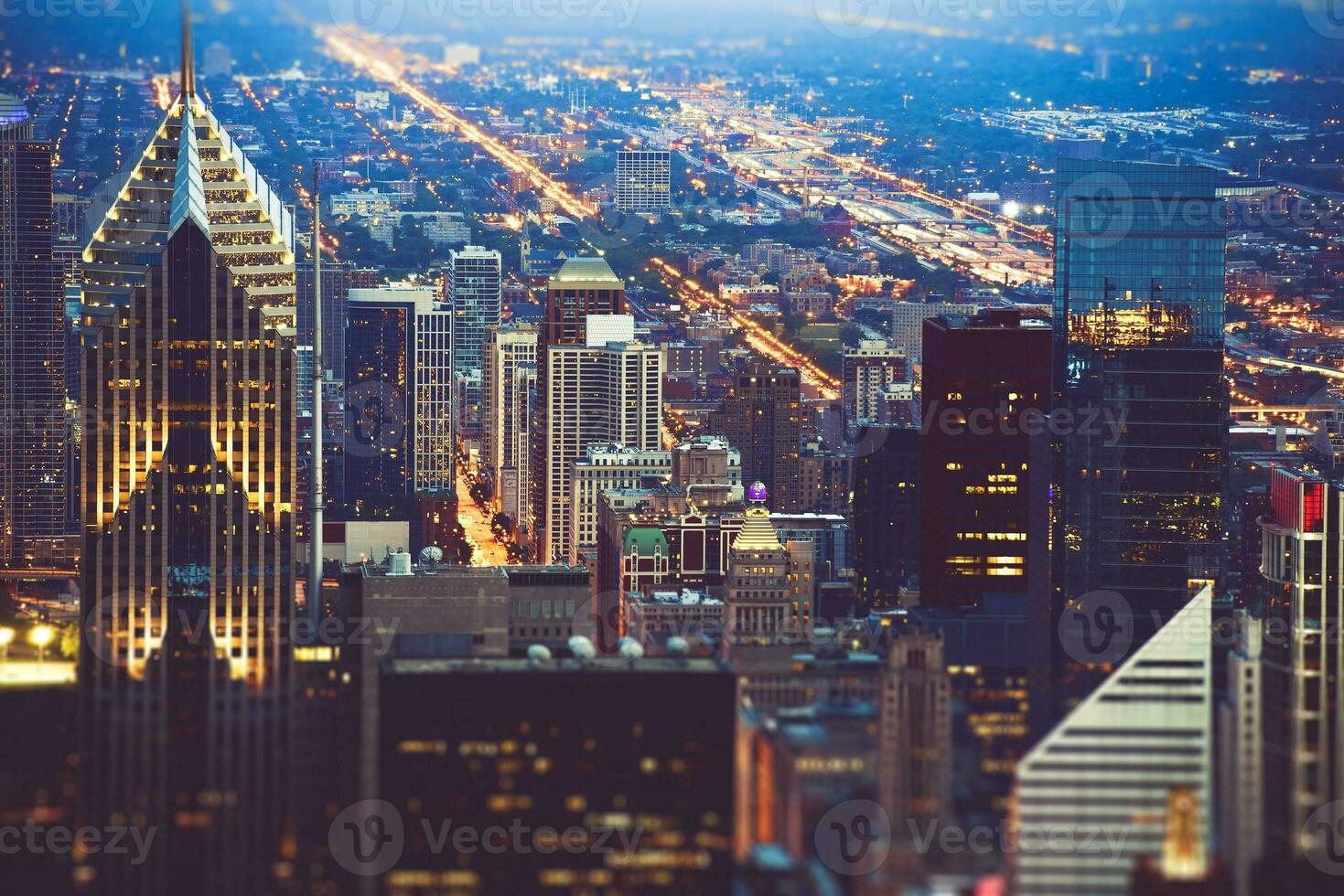 Colorful Chicago Night photo