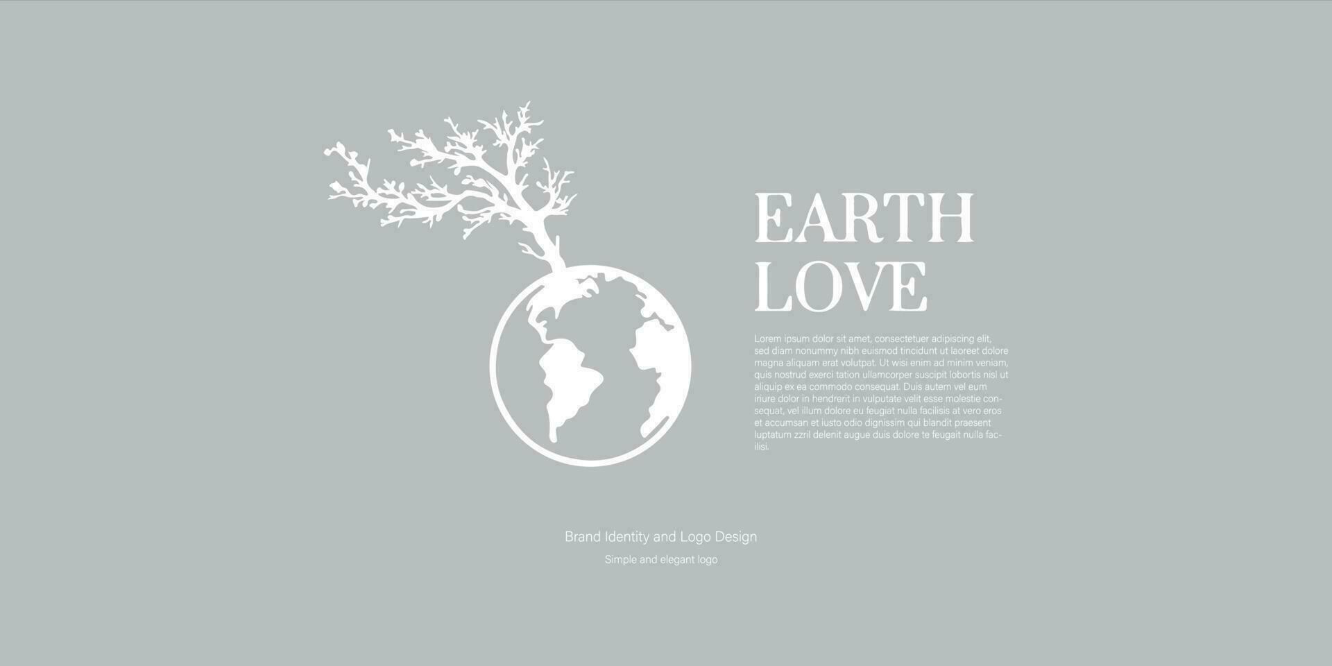 earth love logo design 24630193 Vector Art at Vecteezy