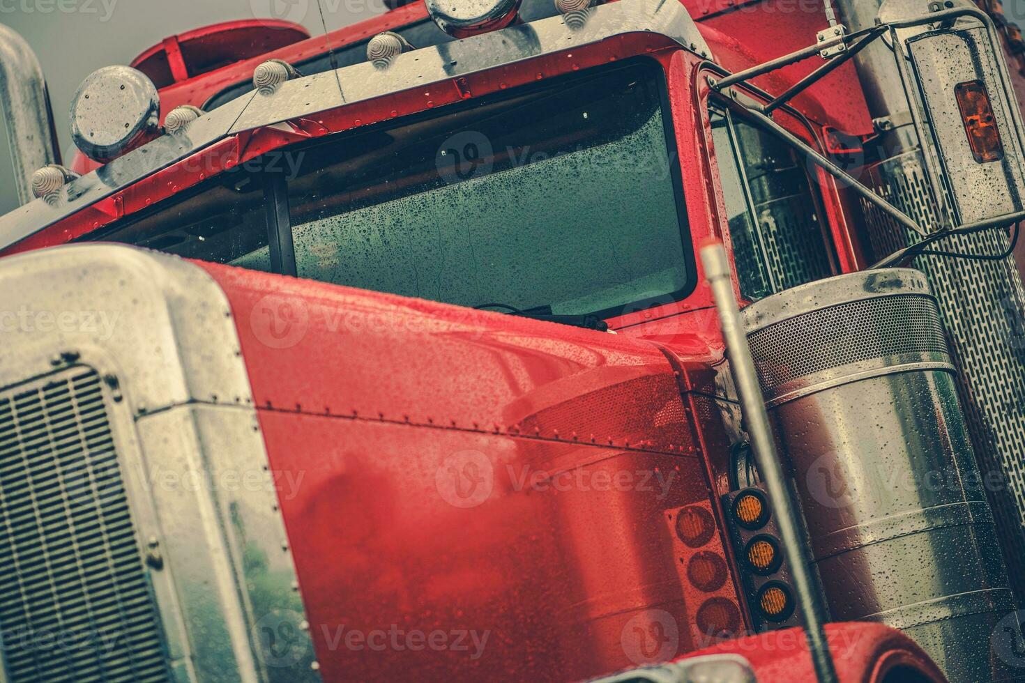 Washing Semi Truck photo