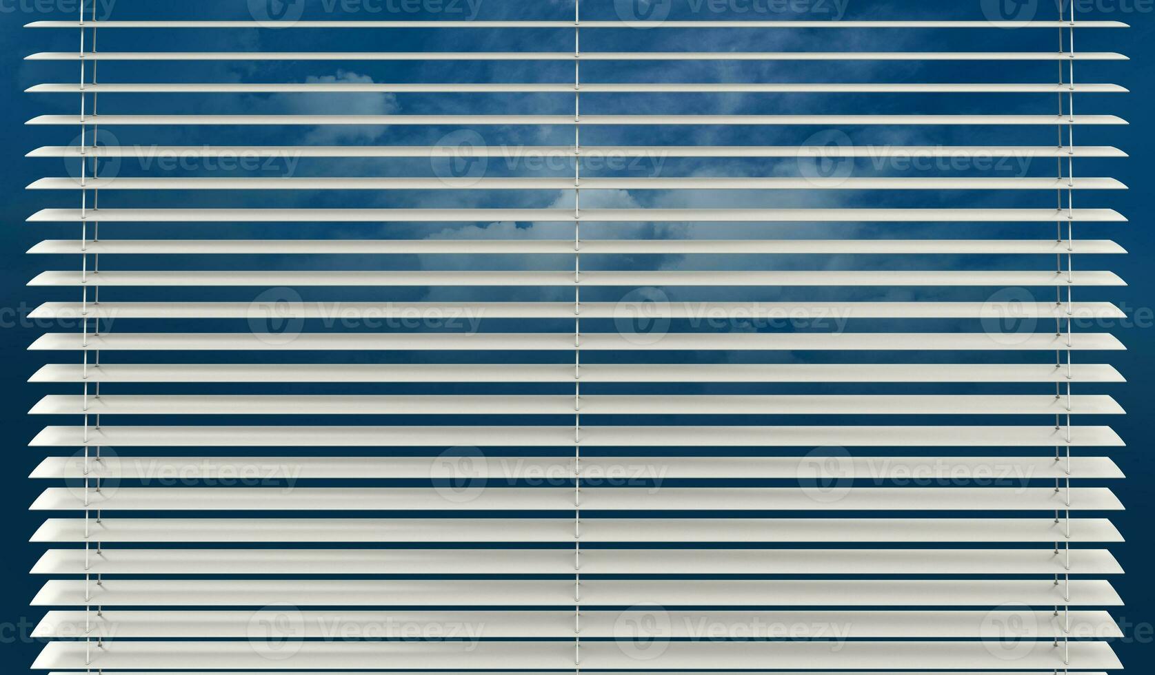 Corded Window Roller Blinds 3D Illustration photo