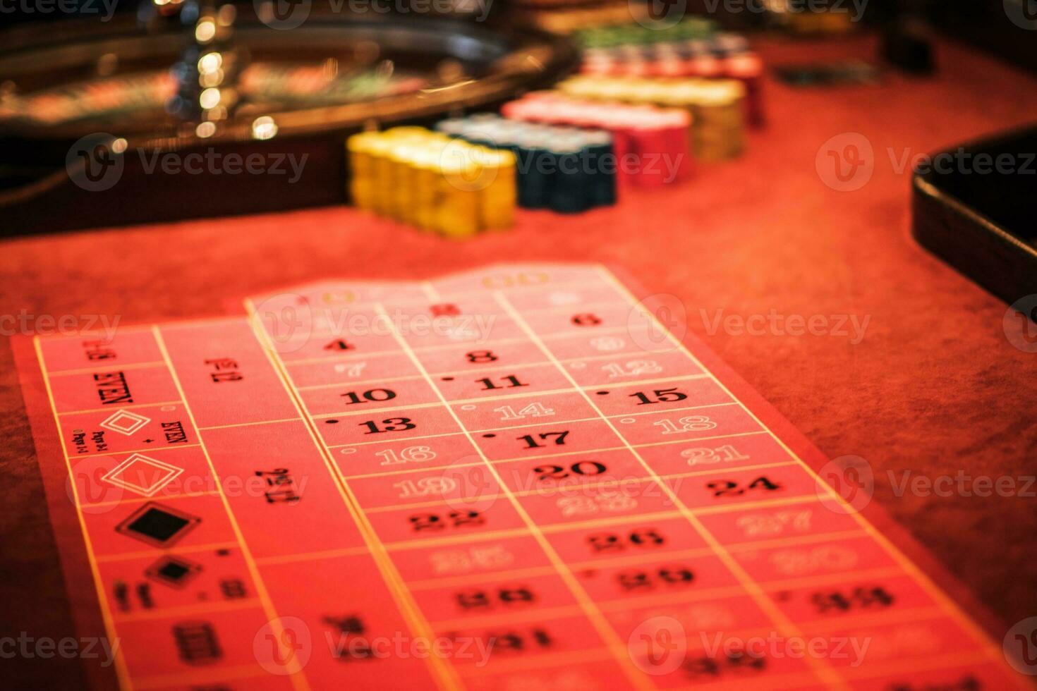 Casino Roulette Game Table photo