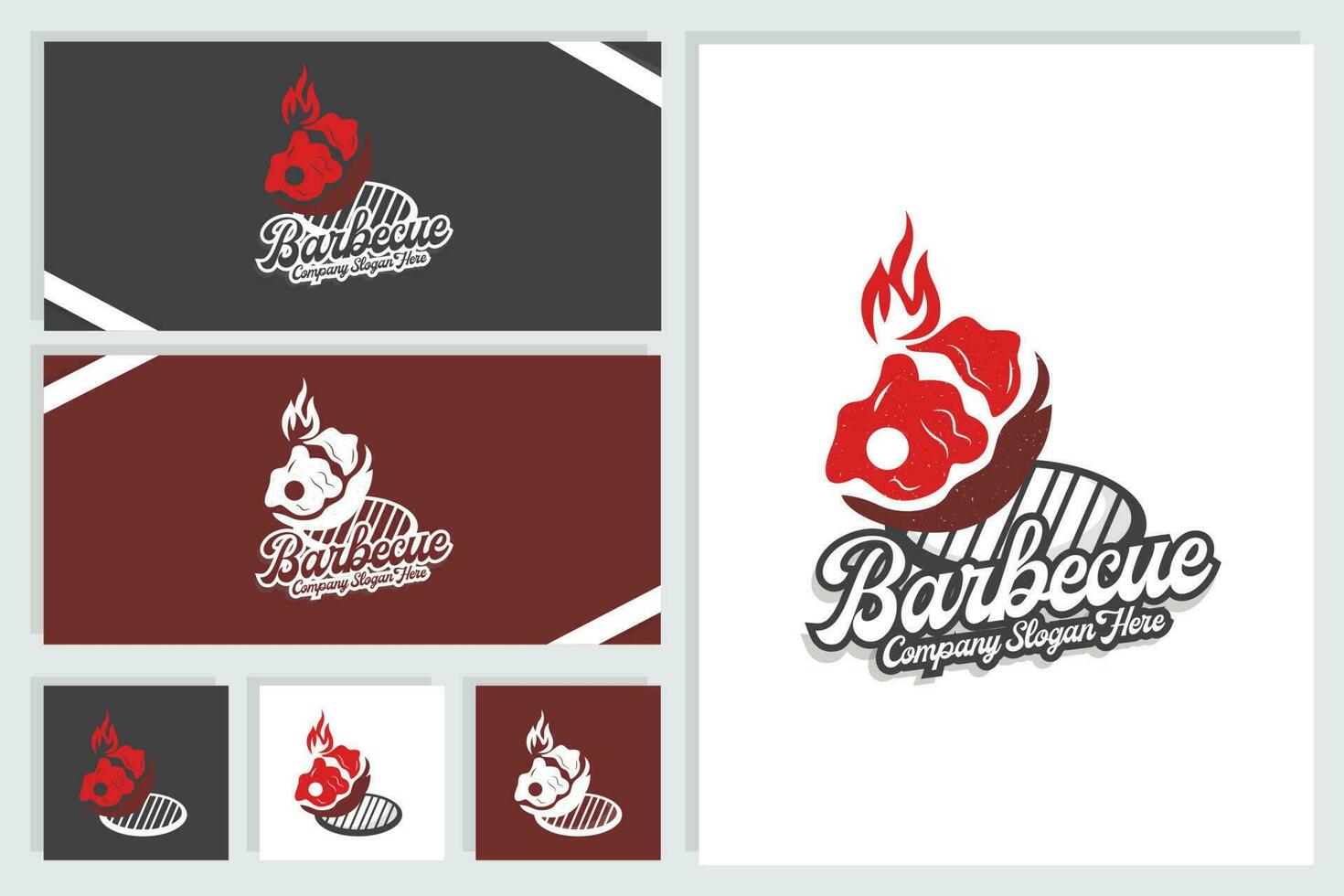 Steak Logo, Vintage Retro Rustic BBQ Grill Theme Design Style, Barbeque Fresh Meat Vector, Icon Symbol Illustration vector