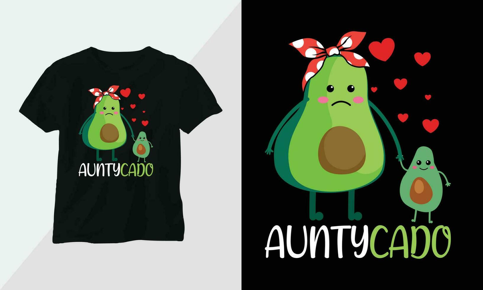 Funny Avocado tshirt design concept Apparel design Cartoon typography vector